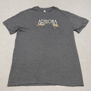Arizona Coyotes T Shirt Mens XL Charcoal Gray Embroidered Front Graphics